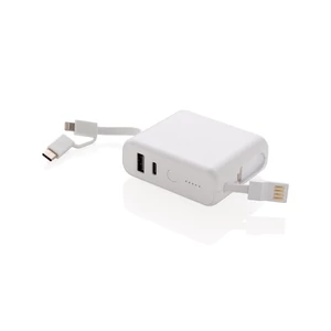 5000 mAh powerbank 5W-os vezeték nélküli töltővel