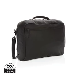 Fashion 15,6"-es PVC-mentes laptop táska fekete  