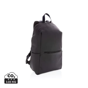 Sima PU 15.6"-es laptop hátizsák fekete  