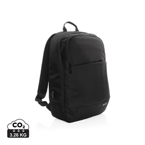 Swiss Peak AWARE™ modern 15,6"-es laptop hátizsák fekete  