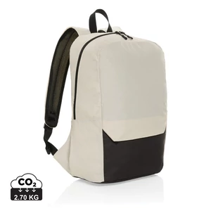 Kazu AWARE™ RPET alap 15,6"-es laptop hátizsák off white  