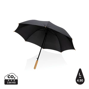 23"-es Impact AWARE™ RPET félautomata bambusz esernyő 190T