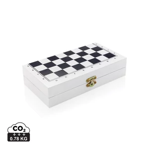 Deluxe 3 az 1-ben társasjáték fa dobozban