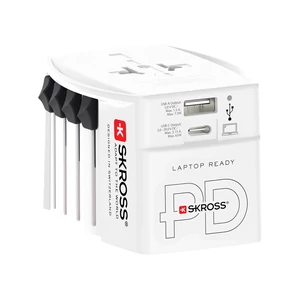 SKROSS világjáró adapter MUV 65 W PD USB-C kábellel