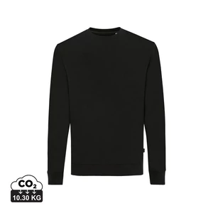 Iqoniq Zion újrahaszn. pamut pulóver kerek nyakkivágással fekete 4XL Unisex