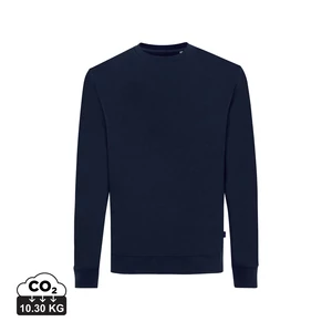 Iqoniq Zion újrahaszn. pamut pulóver kerek nyakkivágással sötétkék XXXL Unisex