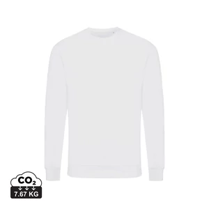 Iqoniq Zion újrahaszn. pamut pulóver kerek nyakkivágással recycled white XS Unisex