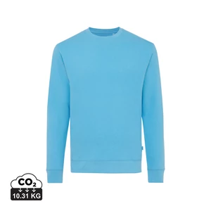 Iqoniq Zion újrahaszn. pamut pulóver kerek nyakkivágással tranquil blue XXS Unisex