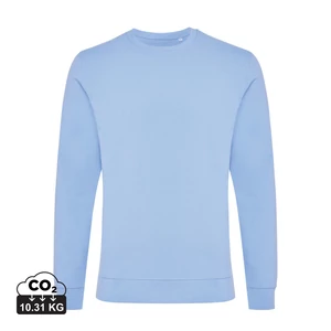 Iqoniq Zion újrahaszn. pamut pulóver kerek nyakkivágással sky blue XXXL Unisex