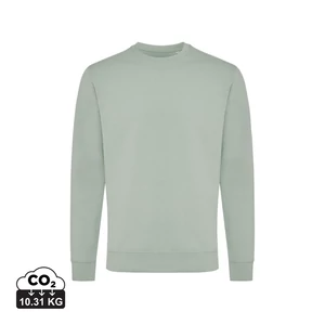 Iqoniq Zion újrahaszn. pamut pulóver kerek nyakkivágással Iceberg green XXXL Unisex