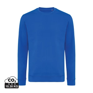 Iqoniq Zion újrahaszn. pamut pulóver kerek nyakkivágással királykék XXXL Unisex