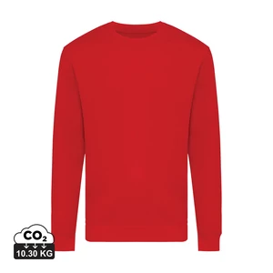 Iqoniq Zion újrahaszn. pamut pulóver kerek nyakkivágással piros XXXL Unisex