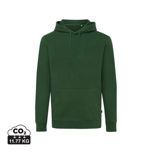 Iqoniq Jasper újrahasznosított pamut kapucnis pulóver forest green XXL Unisex