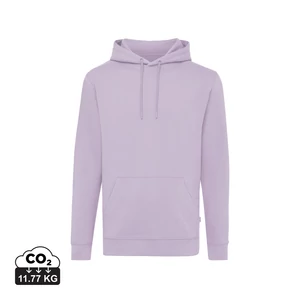 Iqoniq Jasper újrahasznosított pamut kapucnis pulóver lavender M Unisex