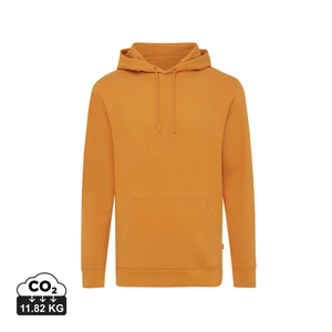 Iqoniq Jasper újrahasznosított pamut kapucnis pulóver sundial orange S Unisex