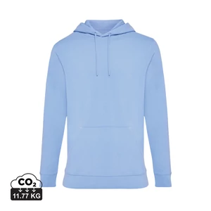 Iqoniq Jasper újrahasznosított pamut kapucnis pulóver sky blue XS Unisex