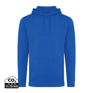 Iqoniq Jasper újrahasznosított pamut kapucnis pulóver királykék XXXL Unisex