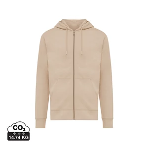 Iqoniq Abisko újrahaszn. pamut cipzáras kapucnis pulóver desert XXL Unisex