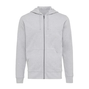 Iqoniq Abisko újrahaszn. pamut cipzáras kapucnis pulóver heather grey XXS Unisex