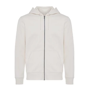 Iqoniq Abisko újrahaszn. pamut cipzáras kapucnis pulóver natural raw XXS Unisex