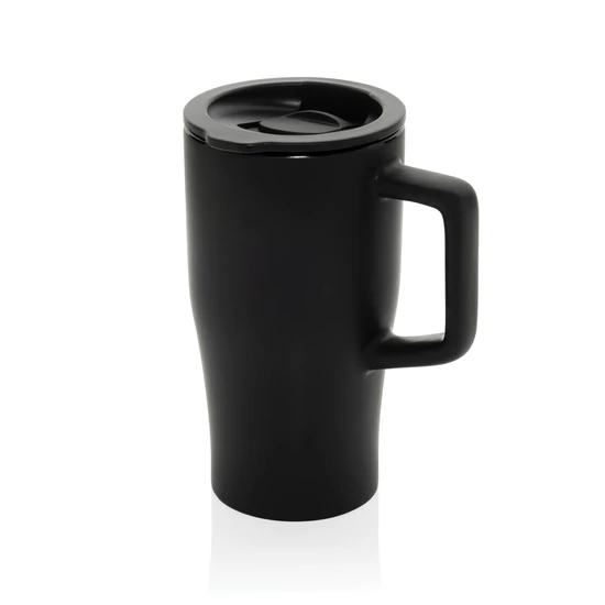 Elegáns kerámia termosz, 490 ml fekete  