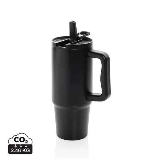 Embrace szivárgásment. RCS újrahaszn. rozsdament. acél 900ml fekete  