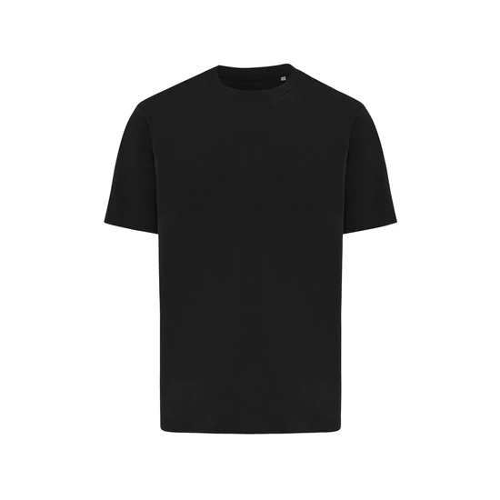IQONIQ Nikko nehézsúlyú újrahaszn. pamut póló fekete 4XL Unisex