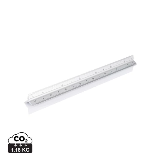 Alumínium vonalzó 30 cm ezüst színű  