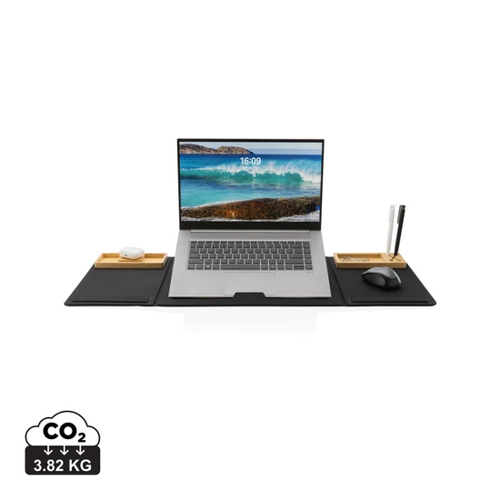 Impact AWARE RPET asztali rendszerező laptop állvánnyal fekete  