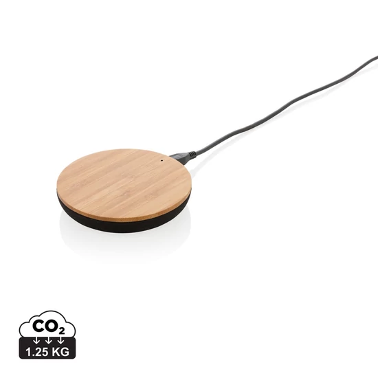 Bamboo X 5W-os vezeték nélküli töltő barna  