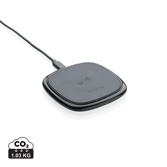 Philips 10W-os Qi vezeték nélküli töltő fekete  