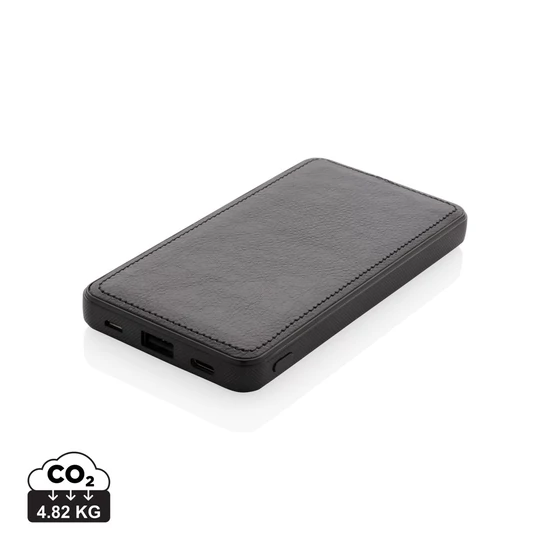 Tusca 10 000 mAh PU powerbank fekete  
