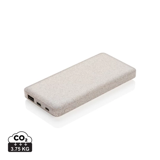 Powerbank búzaszárból khaki  