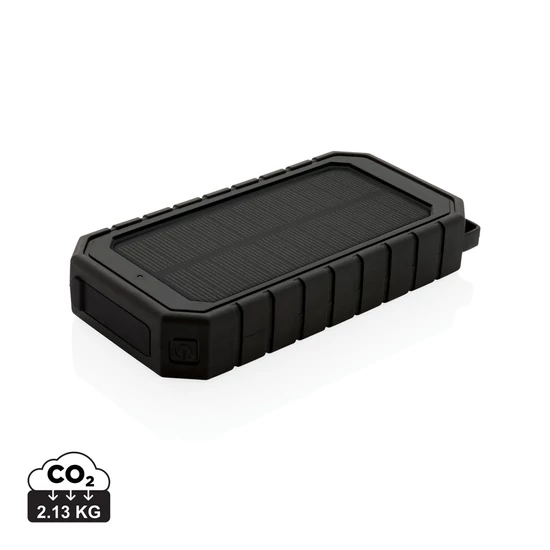 RCS újrahaszn. műanyag 10 000 mAh napelemes 10W fekete  
