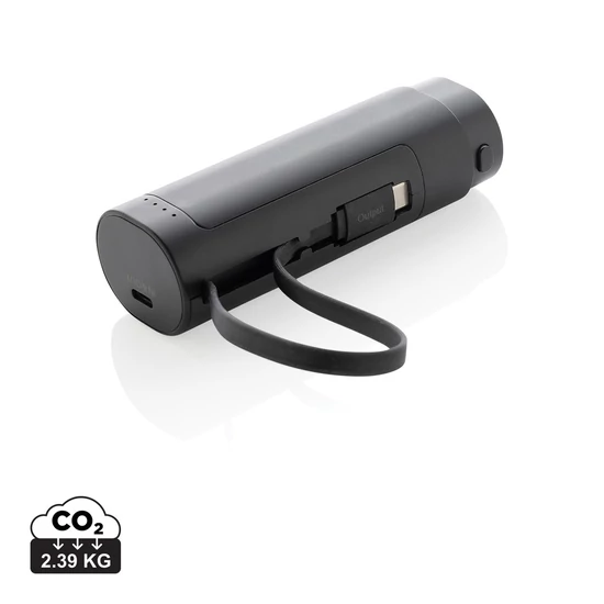 CycleCell 5000 mAh-s cserélhető akkumulátoros powerbank fekete  