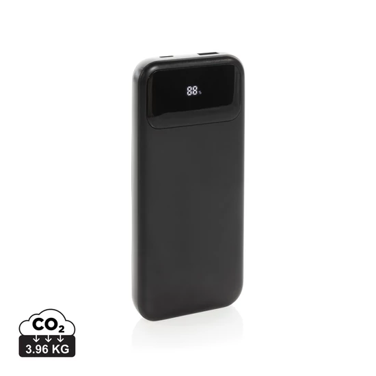 Turbopack RCS újrah.műa.powerbank 10000mAh beépített kábelek fekete  