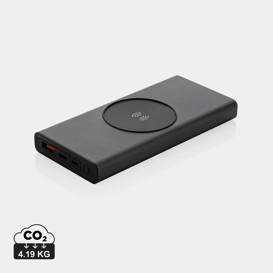 Terra RCS újrahasznosított 18W alumínium 10000 powerbank 10W szürke  