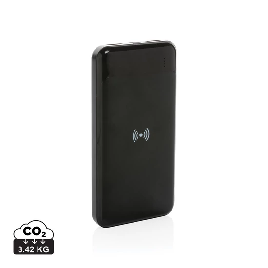 RSC standard újrahasznosított műanyag powerbank fekete  