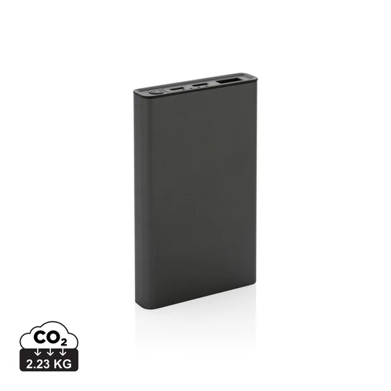 Terra RCS újrahasznosított alumínium powerbank 5000 mAh szürke  