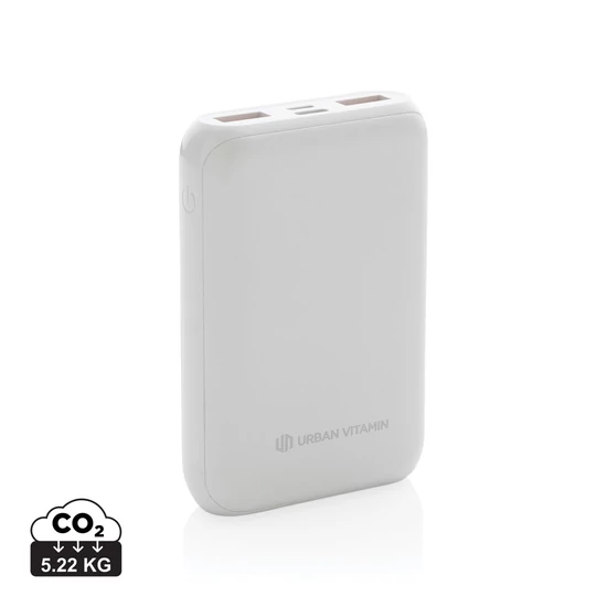 Urban Vitamin Alameda 10 000 mAh 18W-os PD powerbank fehér  