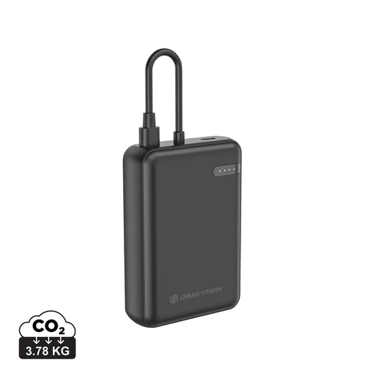 Urban Vitamin Fullerton RCS újrah. 10000mAh 20W PD powerbank fekete  