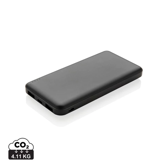 10 000 mAh zsebben hordható powerbank fekete  