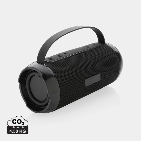 RCS újrahasznosított műanyag Soundboom vízálló 6W hangszóró fekete  