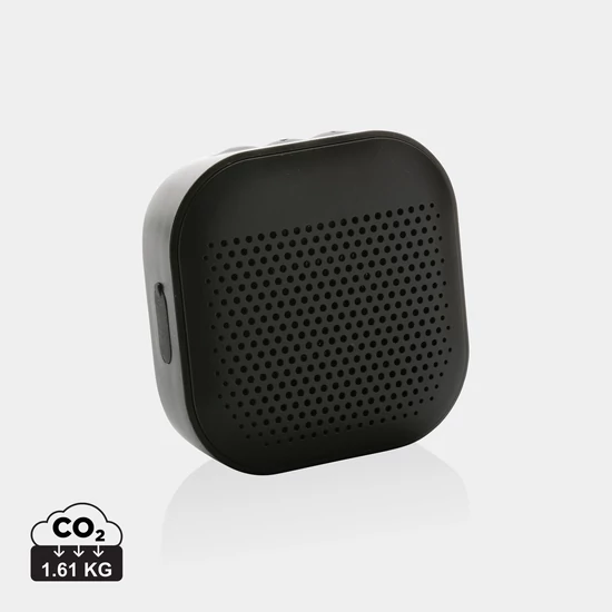 RCS újrahasznosított műanyag Soundbox 3W-os hangszóró fekete  