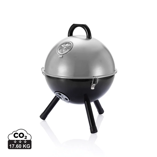 12 inch-es grillező ezüst színű, szürke  