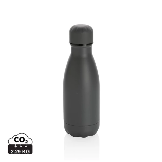 Szolid színű vákuum palack rozsdamentes acélból 260ml szürke  