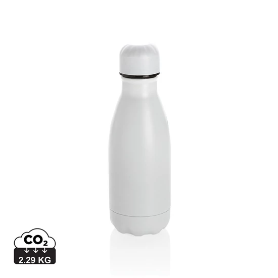 Szolid színű vákuum palack rozsdamentes acélból 260ml fehér  