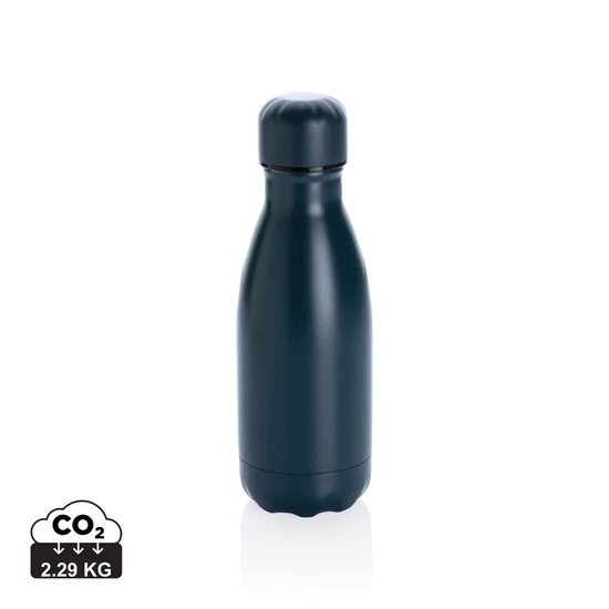 Szolid színű vákuum palack rozsdamentes acélból 260ml kék  