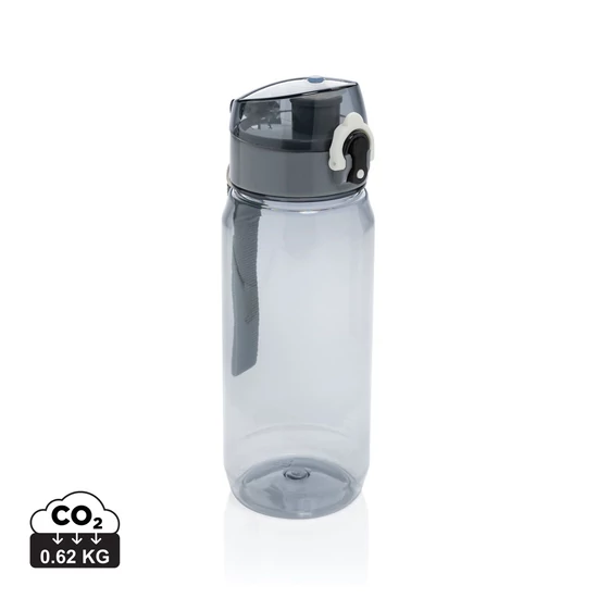 Yide RCS újrah.PET szivárgásmentes zárható vizespalack 600ml fekete  
