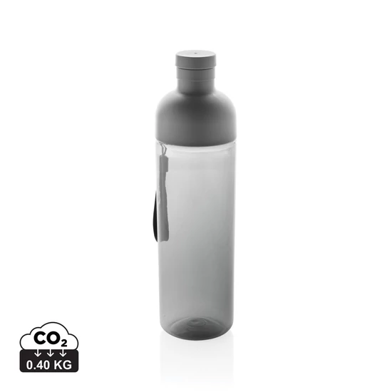 Impact RCS újrahaszn. PET szivárgásmentes vizespalack, 600ml fekete  
